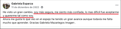 gaby testimonio con GM
